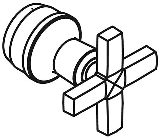 KOHLER K-1126780-CP Assembly, Handle, Cross