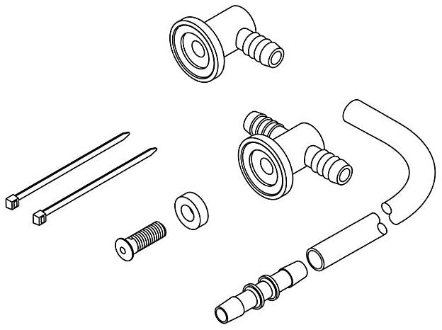 KOHLER K-1146802-BN Kit, Brass Airjet Service Assy