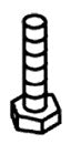 KOHLER K-50710-SR Screw 5/16-18 X 1