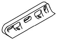 KOHLER K-56573-VF Wall Brkt 1 1/8 X 6 1/4