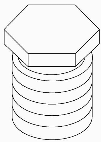 KOHLER K-34191-RP Plug, 1/2 Ips