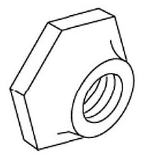 KOHLER K-36288-CP Nut, 1-20 Unef