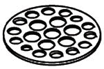 KOHLER K-48095-BC Plate, Service Sink Drain