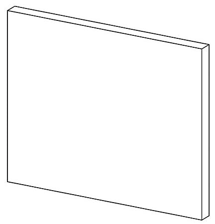 KOHLER K-1216354-R1-1WH Dwr Frt 12X9 W/Screws, Poplin™ Right 1