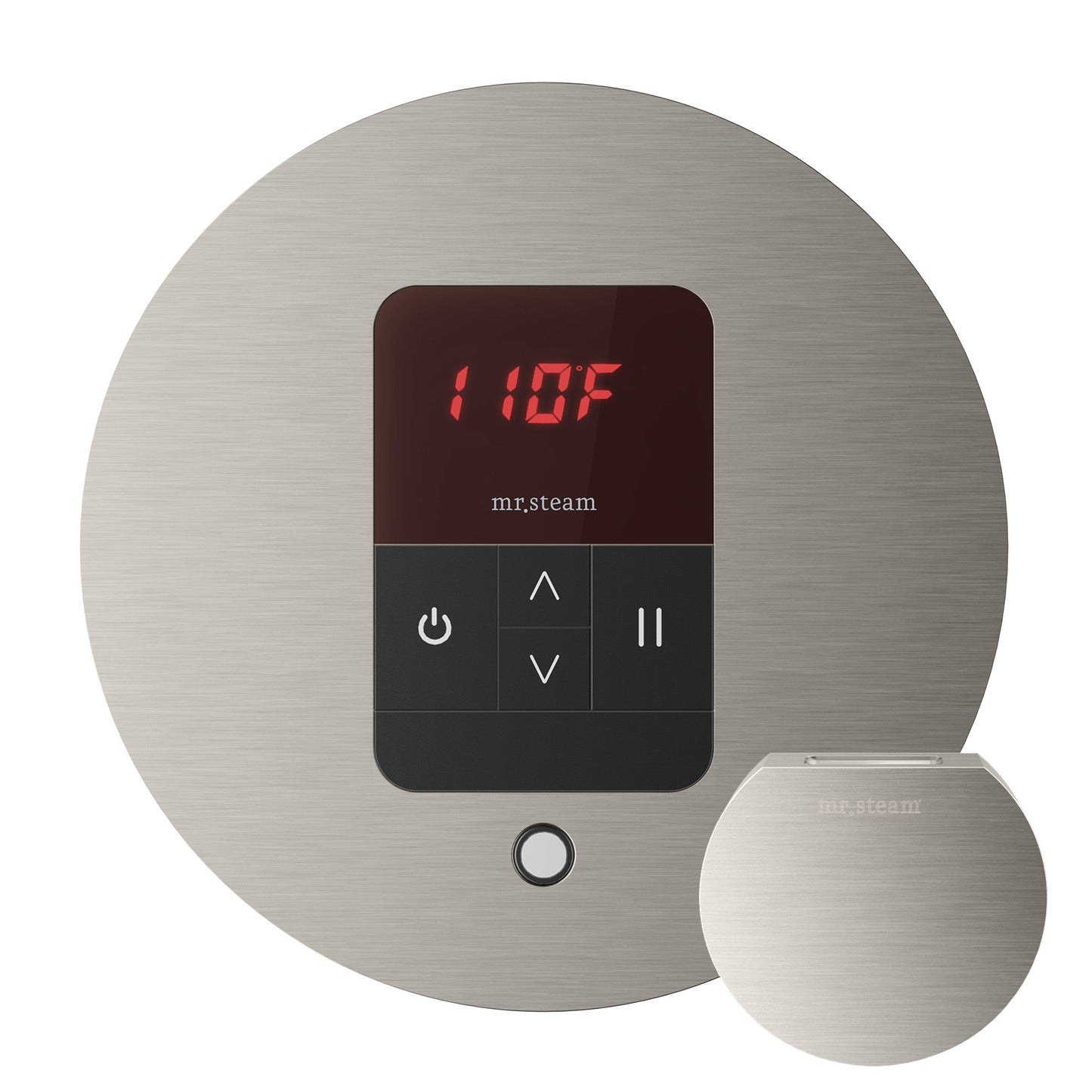 Mr. Steam MSITEMPORD-BN iTempo® Round in Brushed Nickel
