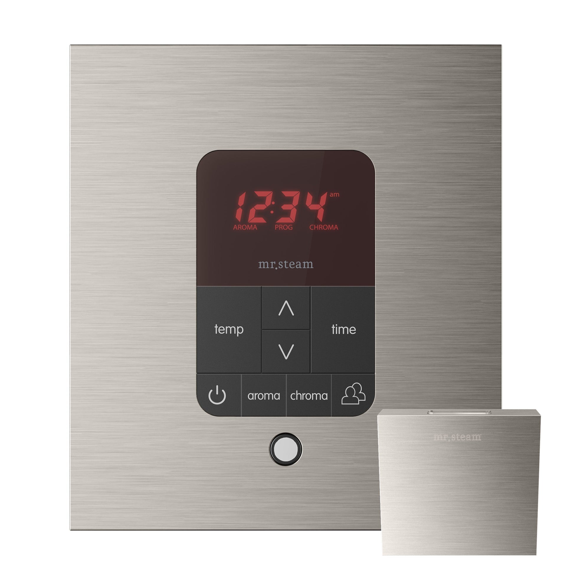 Mr. Steam MSITPLUSSQ-BN iTempoPlus® Square in Brushed Nickel