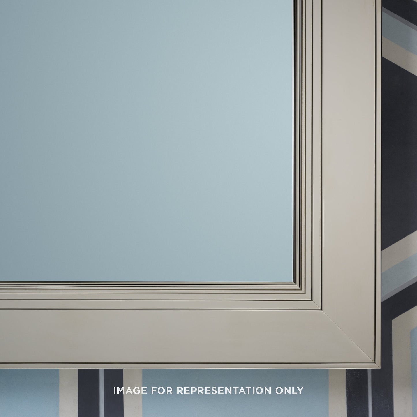 Main Line 23-1/4" x 30" x 4" merion framed cabinet in classic gray interior and polished nickel finish with right hinge and electric option