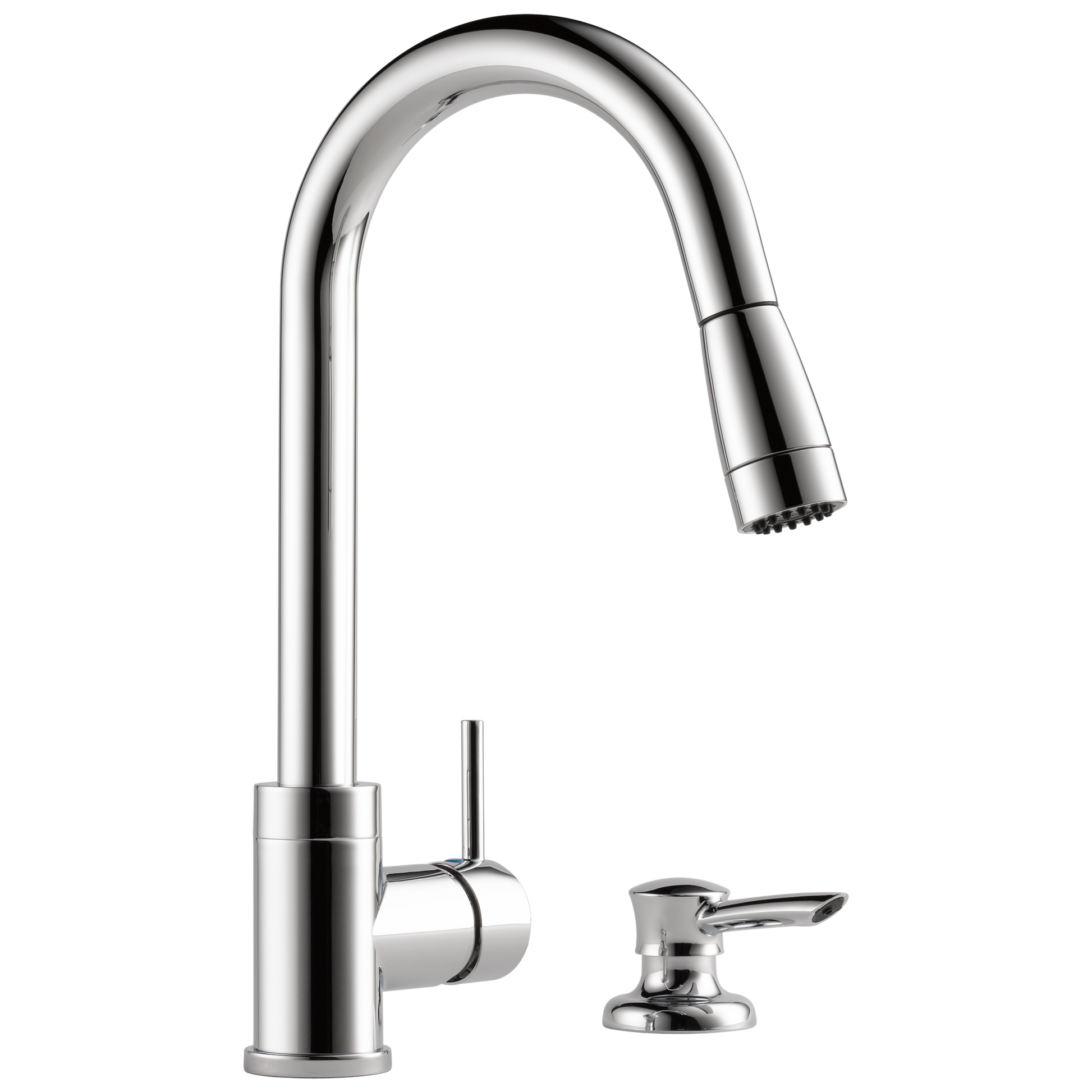 Delta P188104LF-SD Apex Integrated Pull-Down Kitchen Faucet with Soap Dispenser