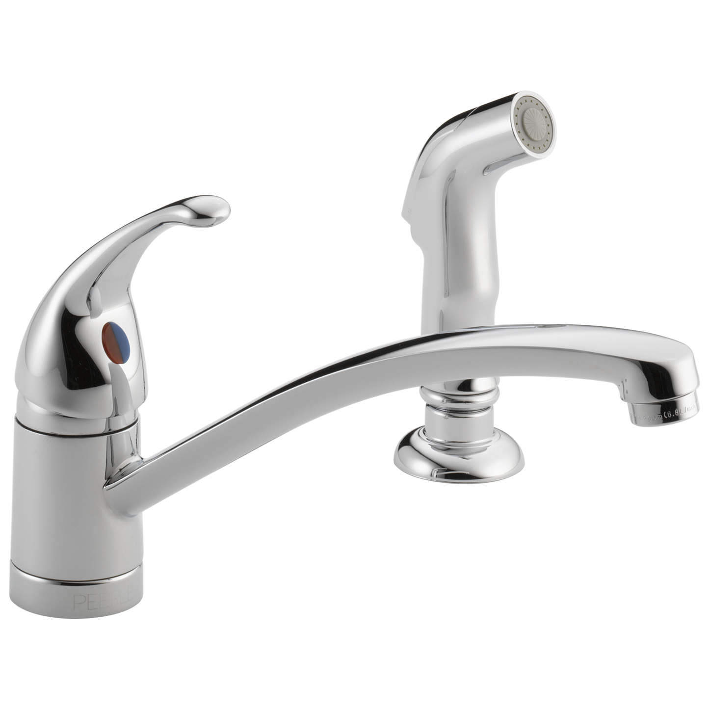 Delta P188501LF Tunbridge Single Handle Kitchen Faucet with Matching Side Spray