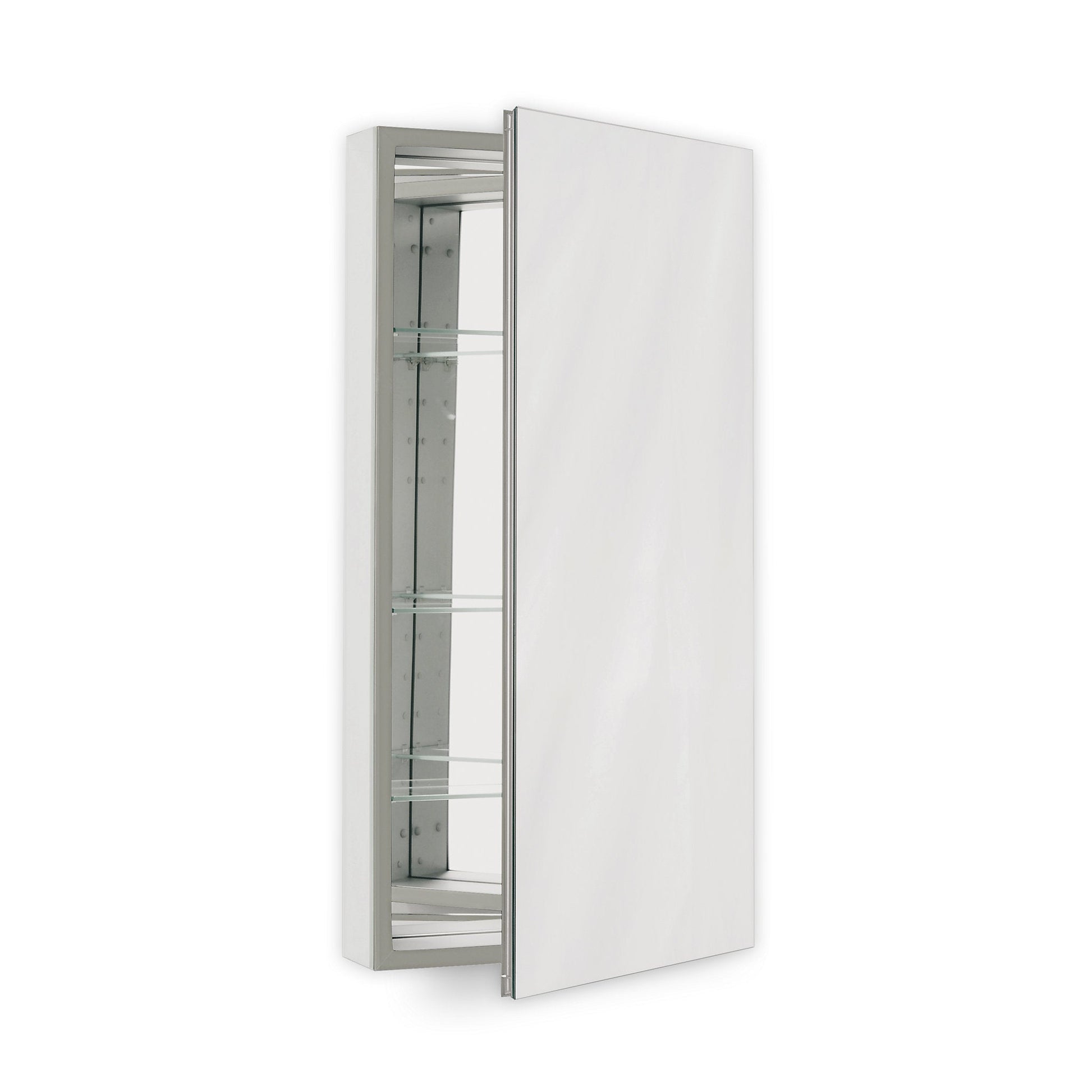 PL Series 23-1/4" x 30" x 4" flat top cabinet with polished edge, non-handed (reversible), classic gray interior and non-electric