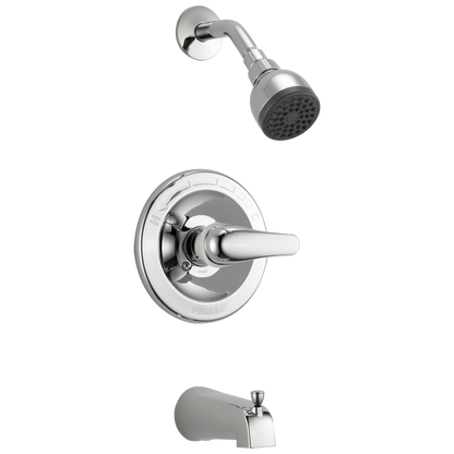 Delta PTT188753 Pressure Balanced Tub and Shower Trim Package with Single Function Shower Head