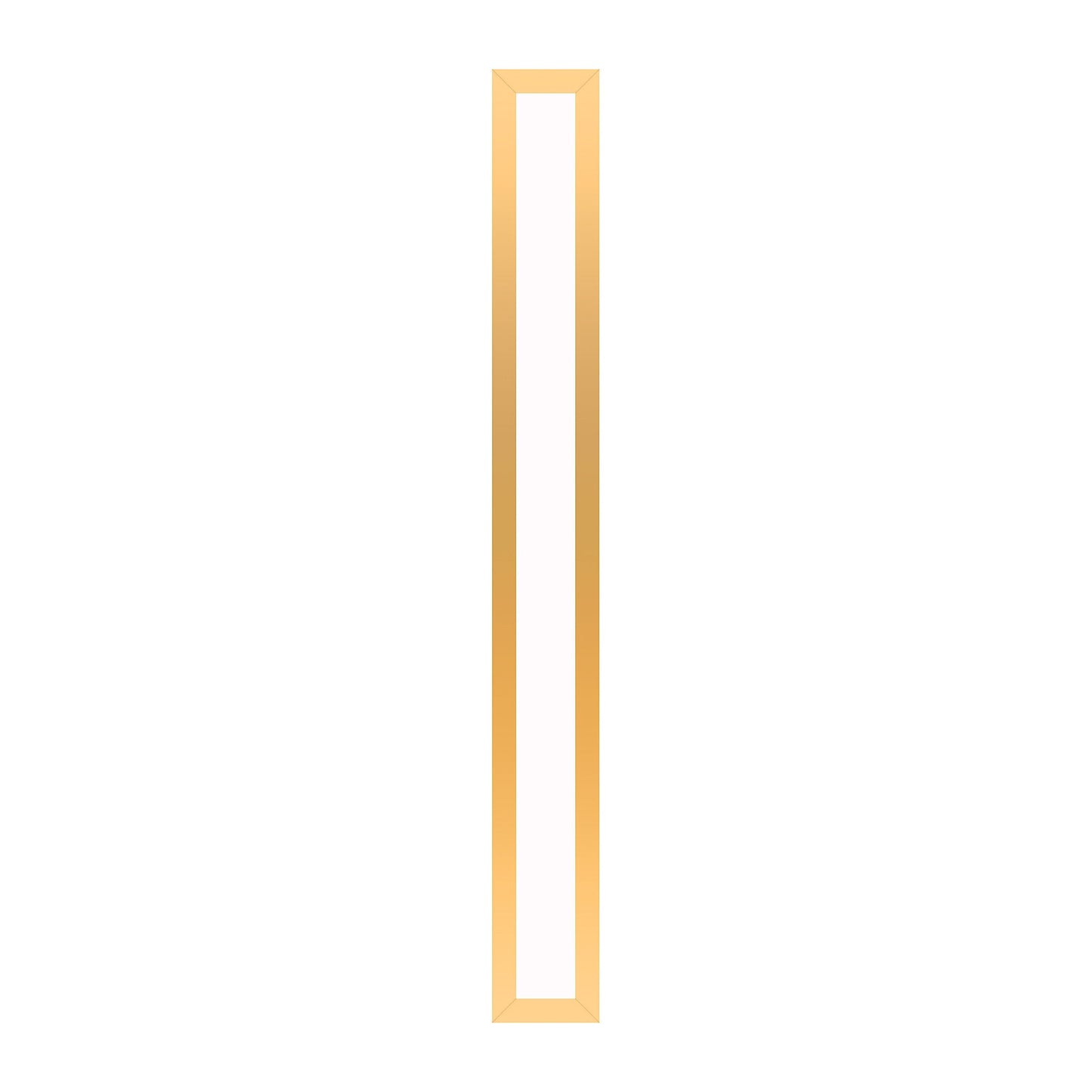 Profiles 3-1/2" x 30" x 4-5/8" framed lighting in matte gold with 4000 kelvin temperature (cool light)