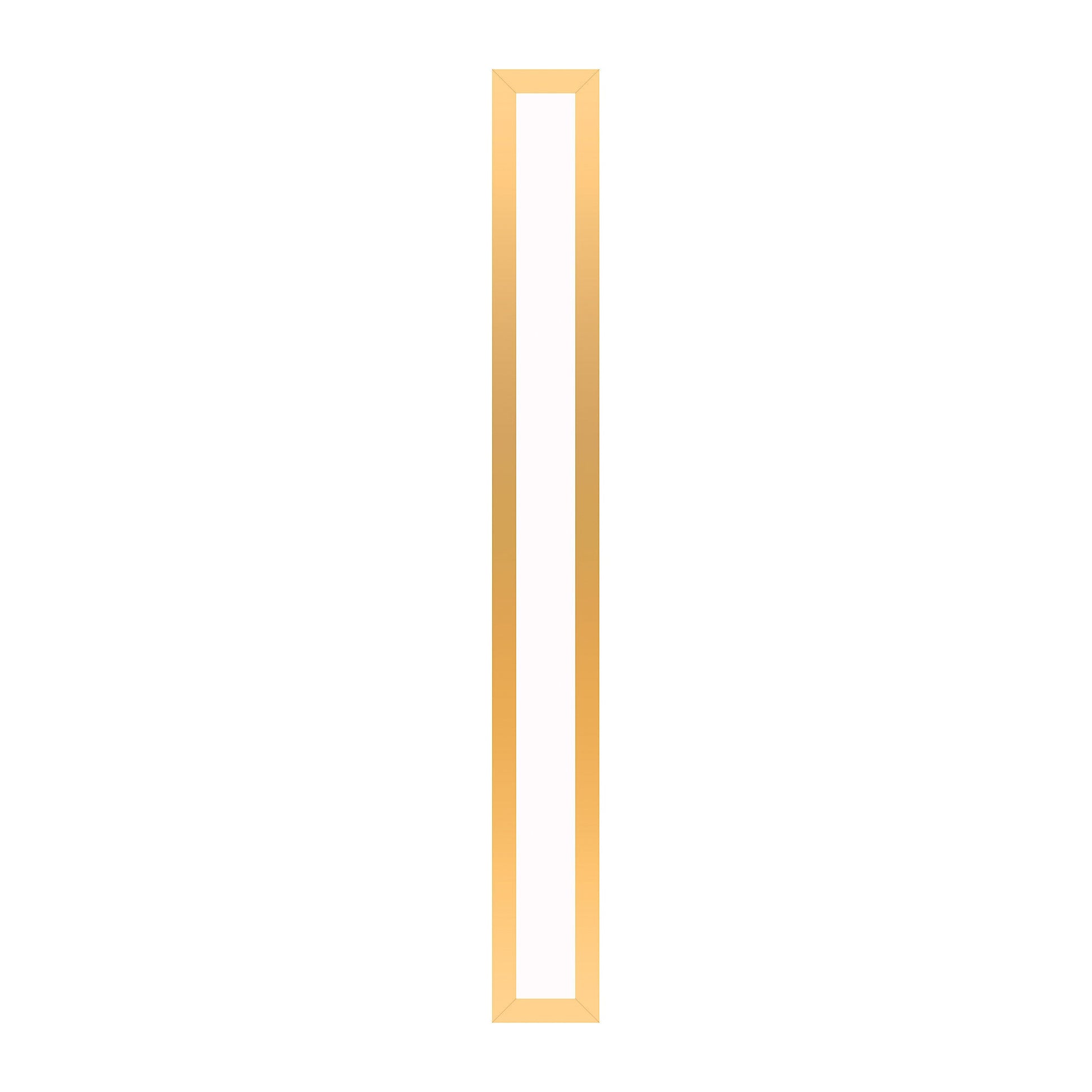Profiles 3-1/2" x 30" x 4-5/8" framed lighting in matte gold with 4000 kelvin temperature (cool light)