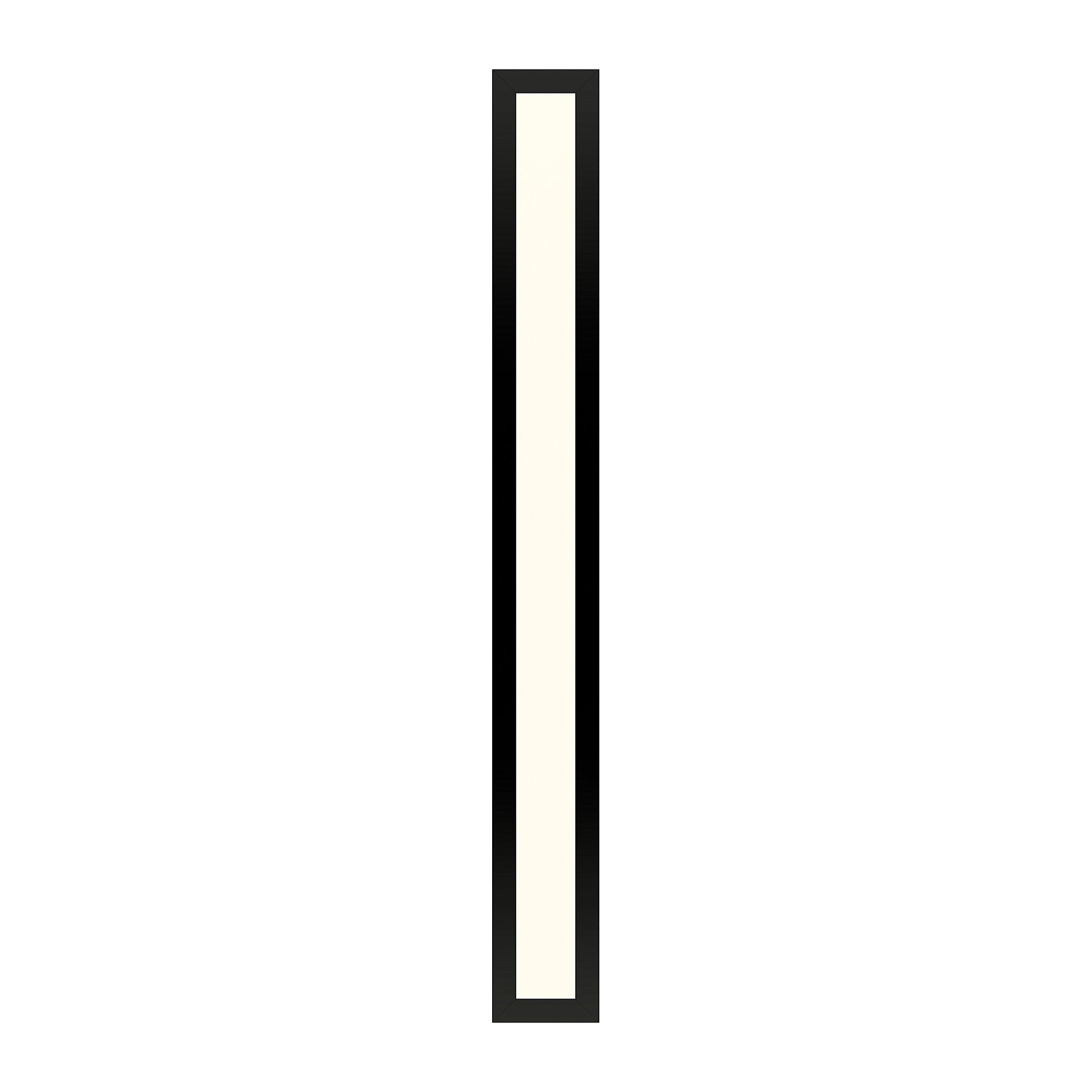 Profiles 3-1/2" x 30" x 4-5/8" framed lighting in matte black with 2700 kelvin temperature (warm light)