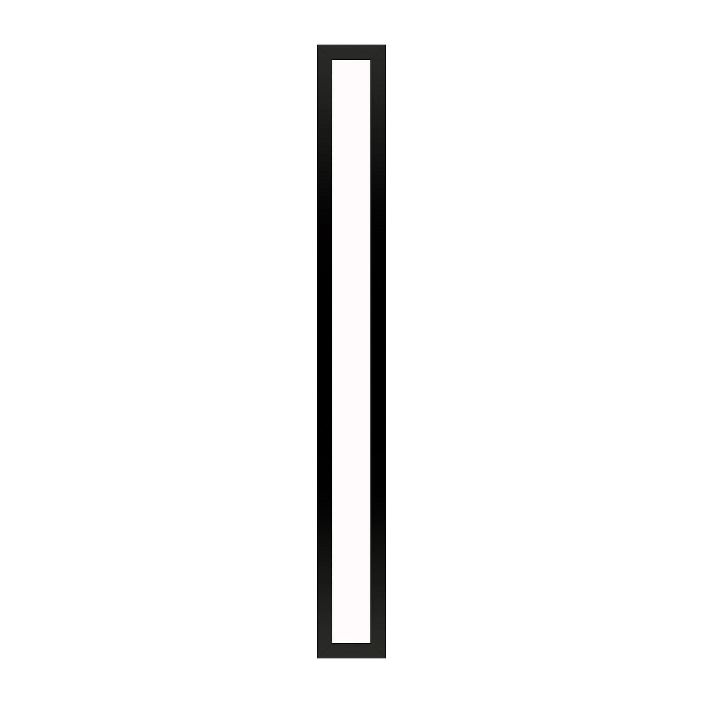 Profiles 3-1/2" x 30" x 4-5/8" framed lighting in matte black with variable 2700K to 5600K temperature (warm to cool light)