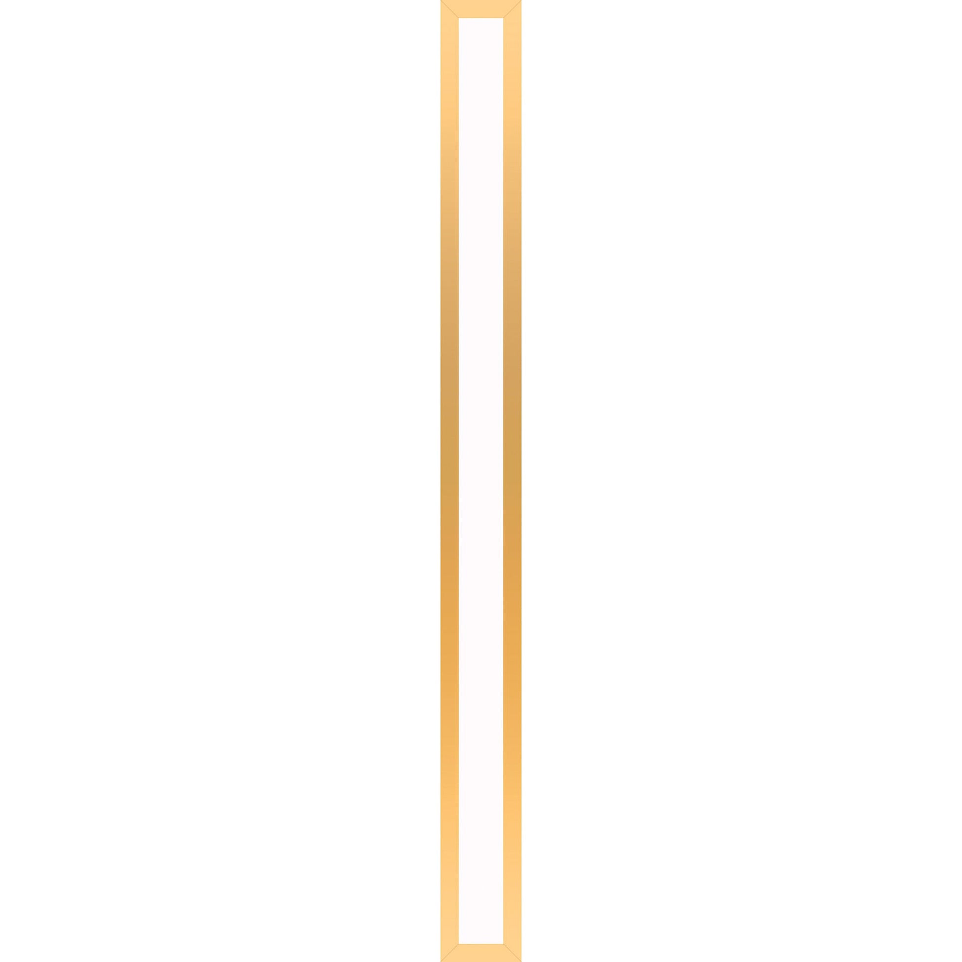 Profiles 3-1/2" x 39-3/8" x 4-5/8" framed lighting in matte gold with 4000 kelvin temperature (cool light)