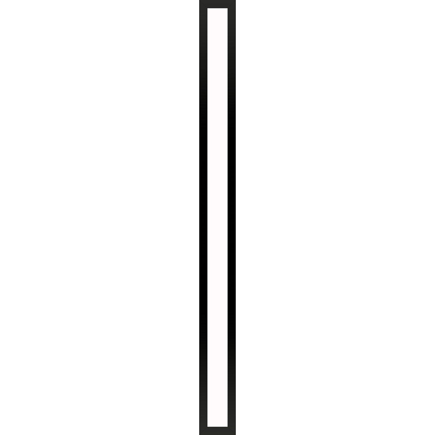Profiles 3-1/2" x 39-3/8" x 4-5/8" framed lighting in matte black with 4000 kelvin temperature (cool light)