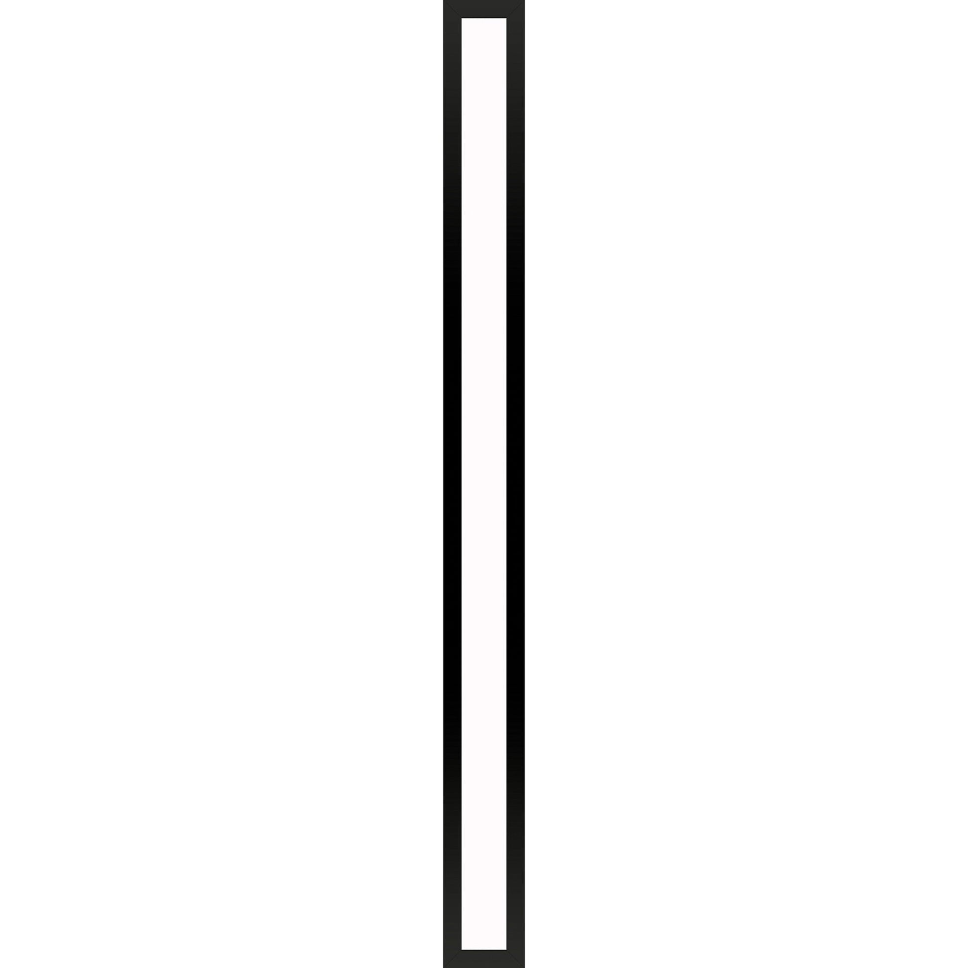 Profiles 3-1/2" x 39-3/8" x 4-5/8" framed lighting in matte black with 4000 kelvin temperature (cool light)