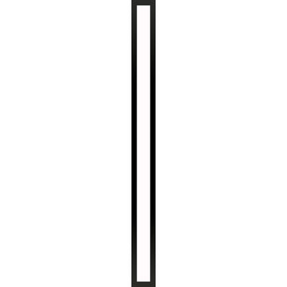 Profiles 3-1/2" x 39-3/8" x 4-5/8" framed lighting in matte black with 4000 kelvin temperature (cool light)