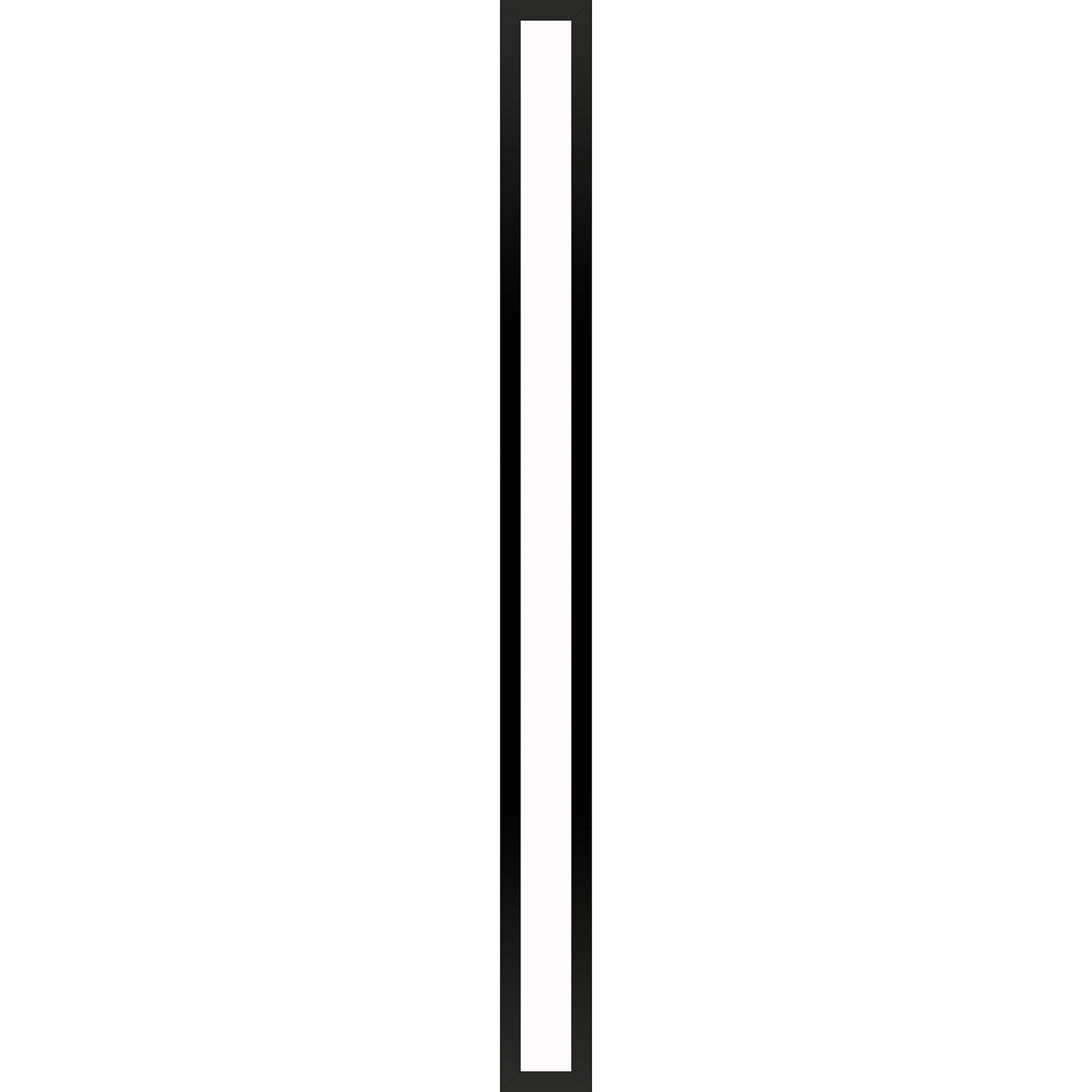 Profiles 3-1/2" x 39-3/8" x 4-5/8" framed lighting in matte black with variable 2700K to 5600K temperature (warm to cool light)