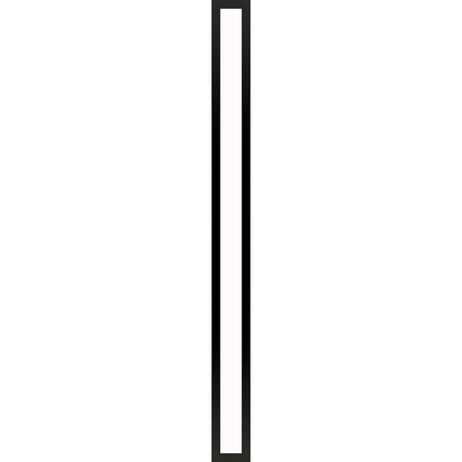 Profiles 3-1/2" x 39-3/8" x 4-5/8" framed lighting in matte black with variable 2700K to 5600K temperature (warm to cool light)