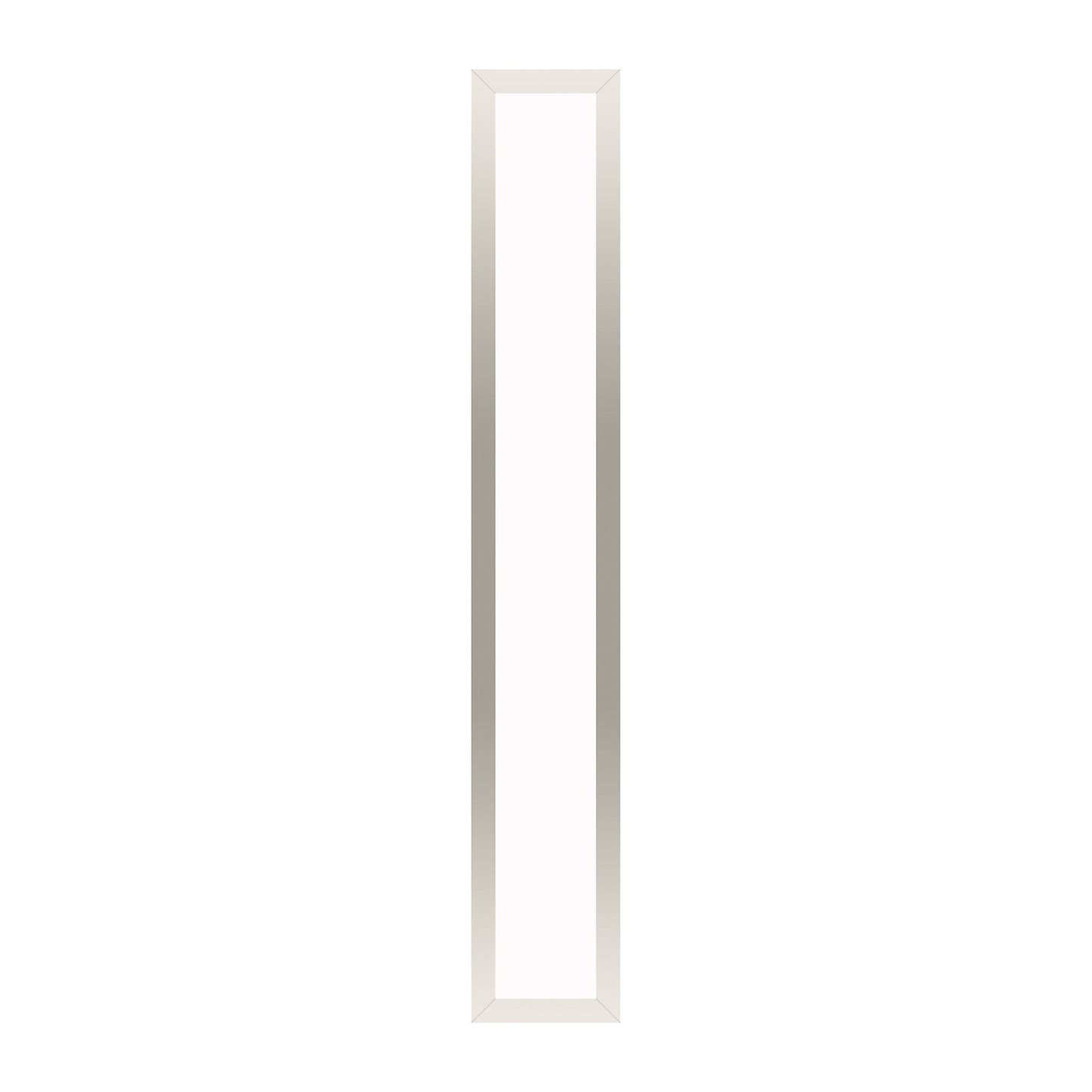 Profiles 5" x 30" x 4-5/8" framed lighting in polished nickel with variable 2700K to 5600K temperature (warm to cool light)