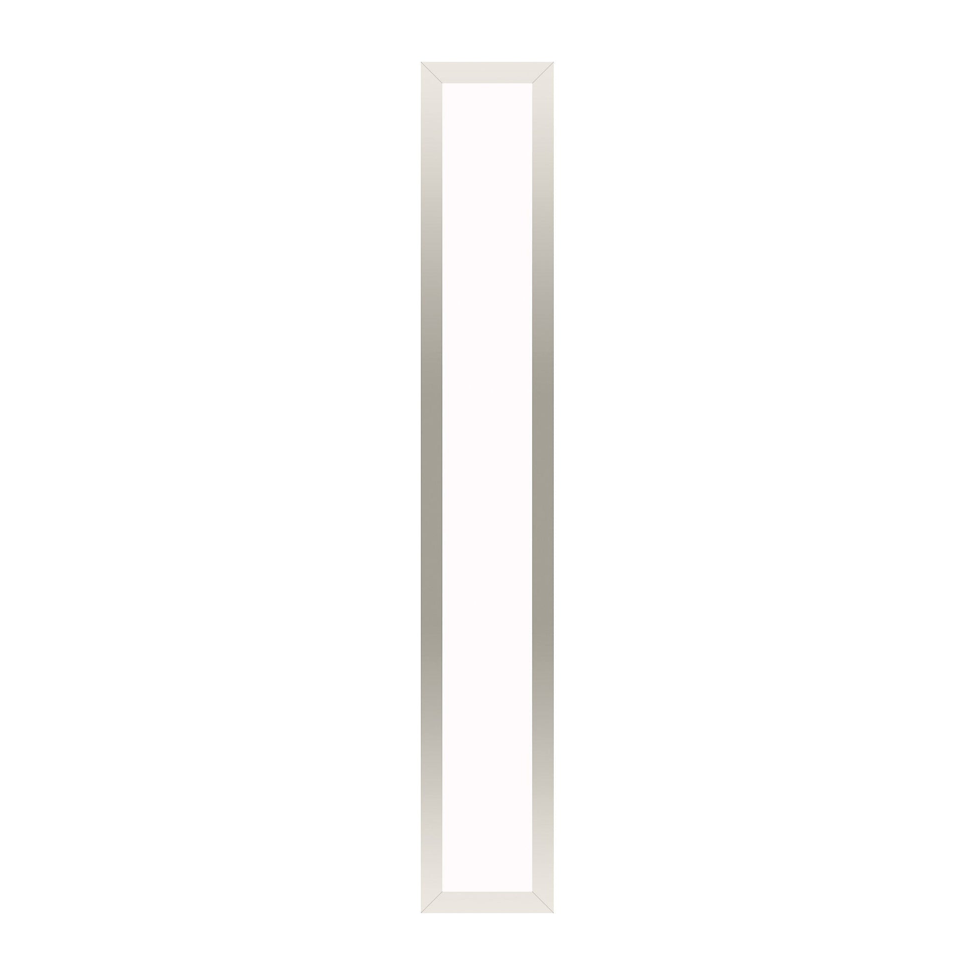 Profiles 5" x 30" x 4-5/8" framed lighting in polished nickel with variable 2700K to 5600K temperature (warm to cool light)