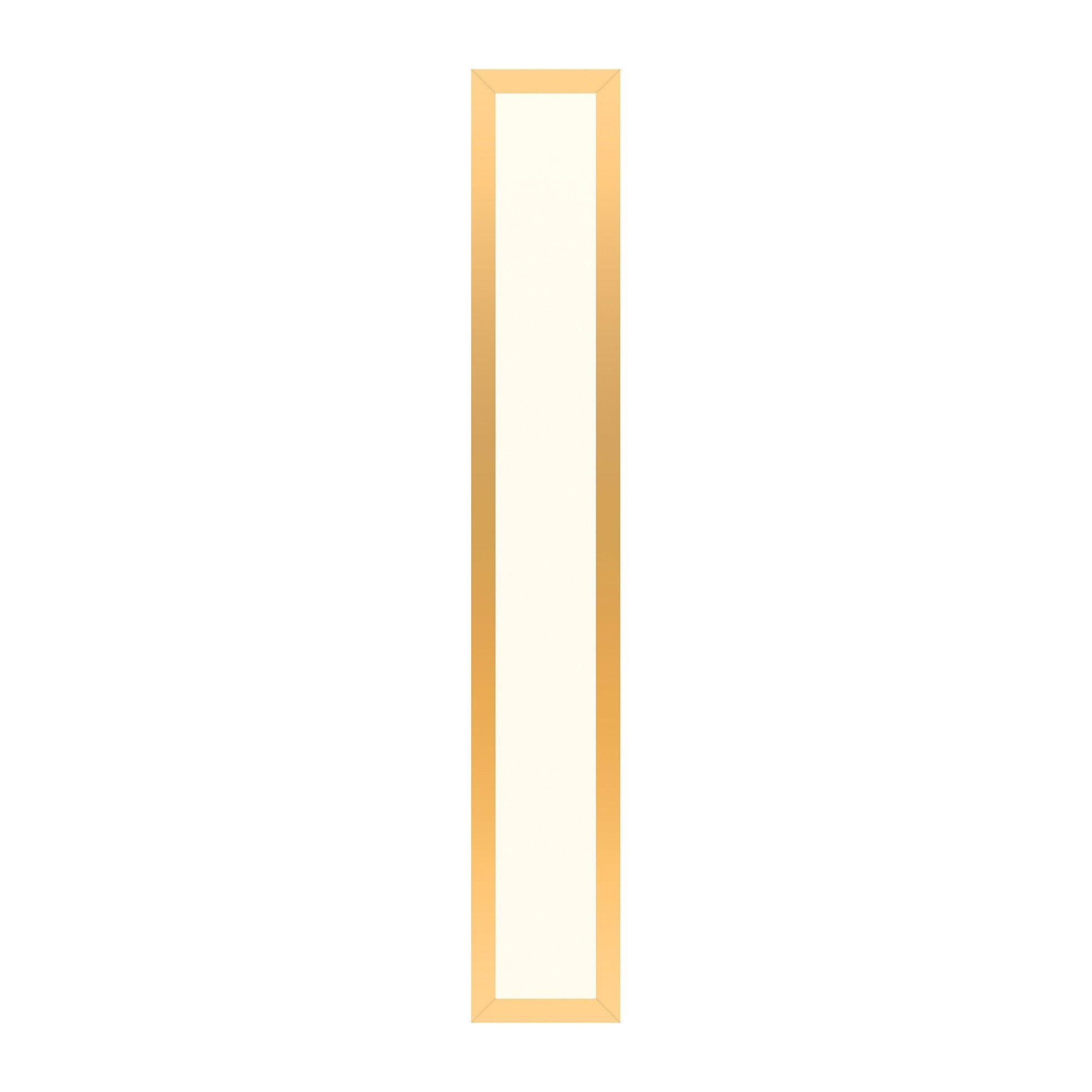 Profiles 5" x 30" x 4-5/8" framed lighting in matte gold with 2700 kelvin temperature (warm light)