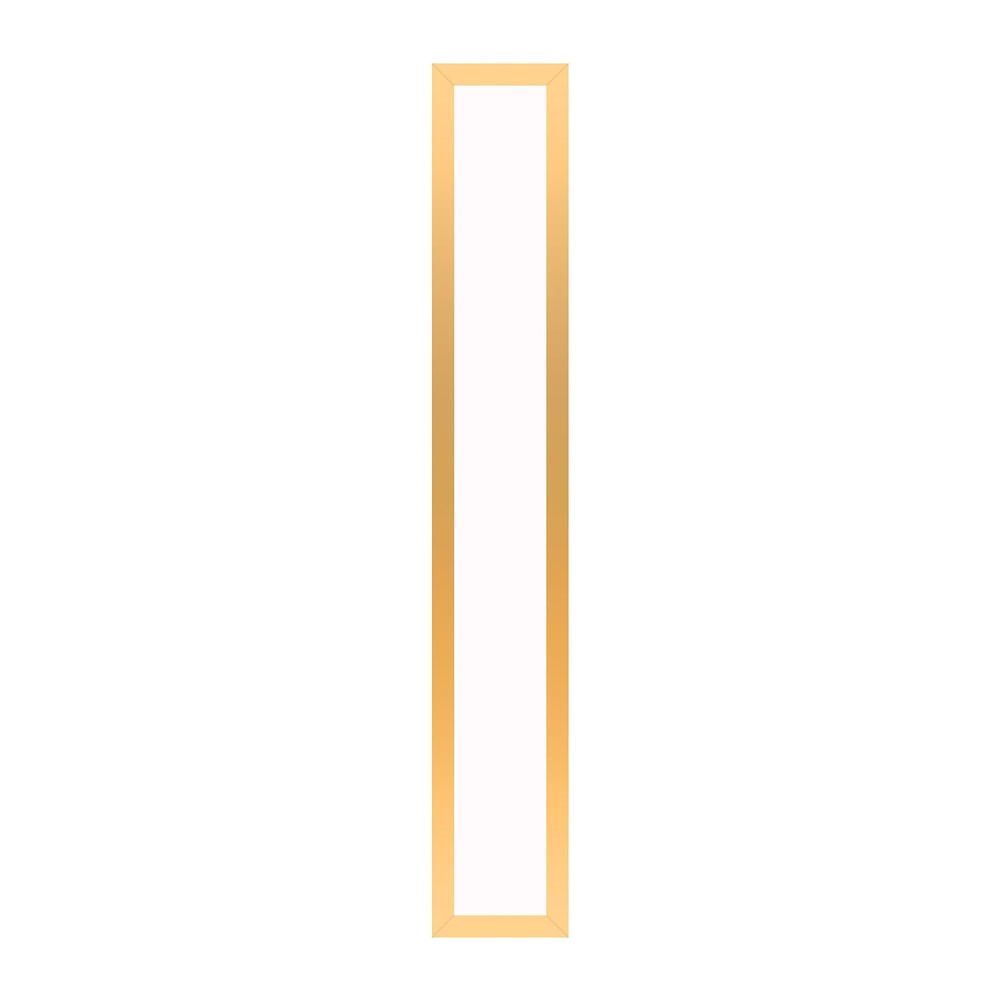 Profiles 5" x 30" x 4-5/8" framed lighting in matte gold with 4000 kelvin temperature (cool light)