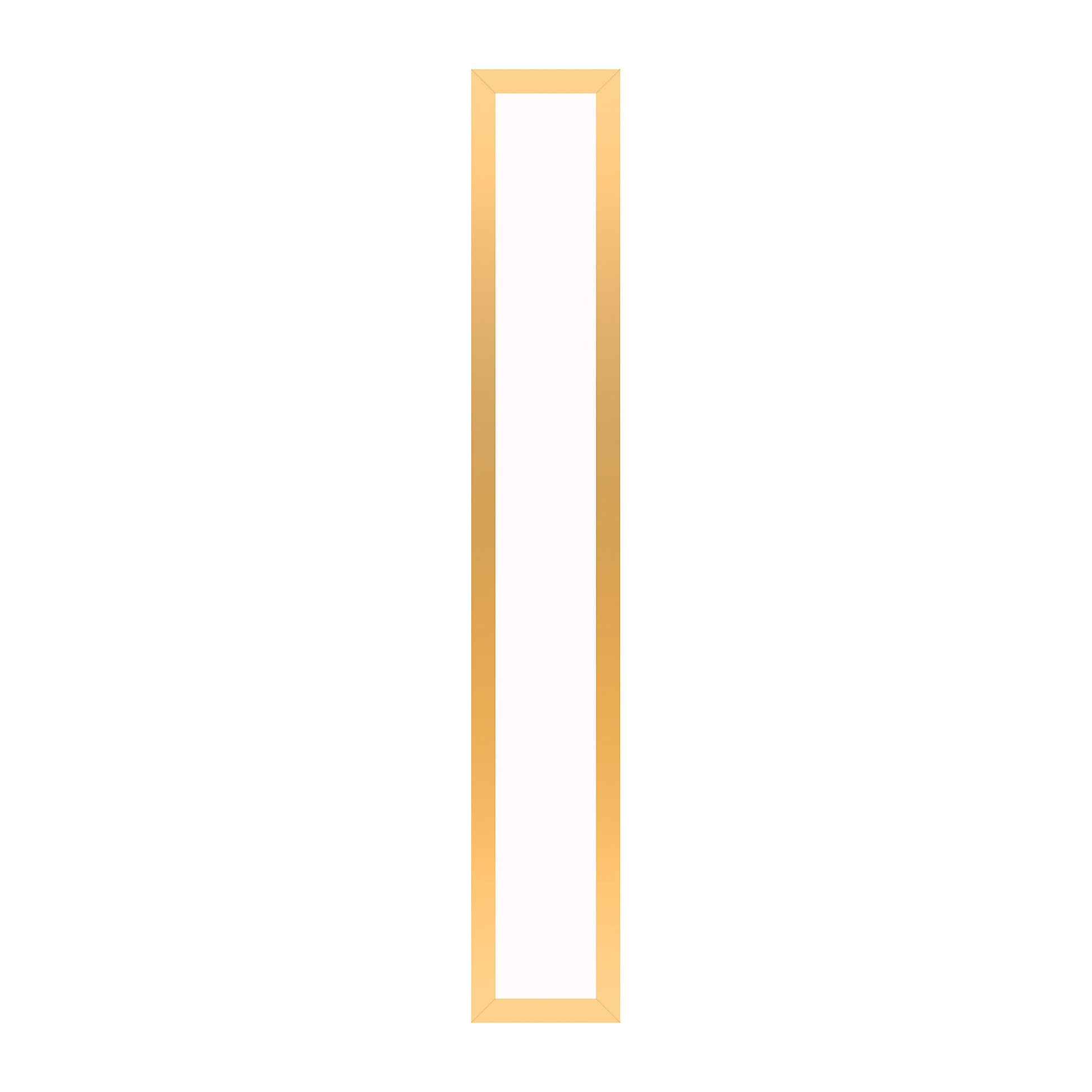 Profiles 5" x 30" x 4-5/8" framed lighting in matte gold with variable 2700K to 5600K temperature (warm to cool light)