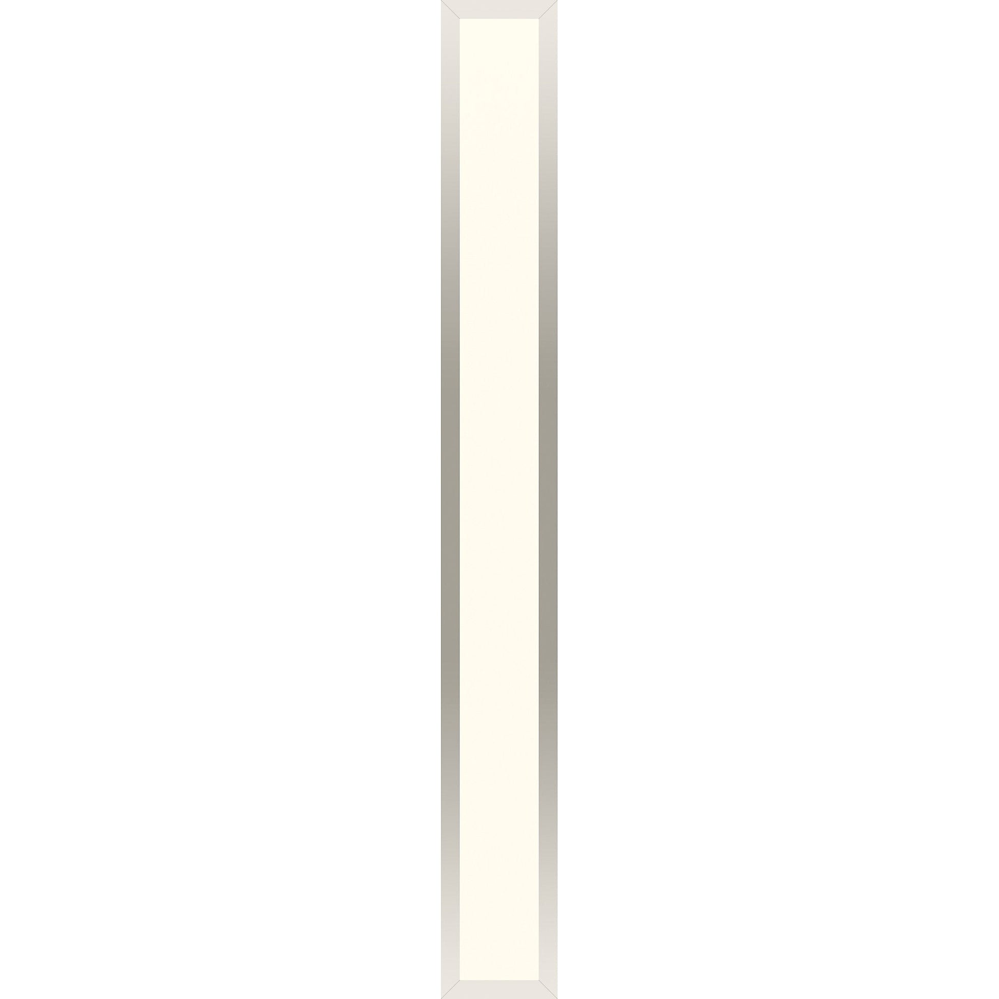 Profiles 5" x 39-3/8" x 4-5/8" framed lighting in polished nickel with 2700 kelvin temperature (warm light)