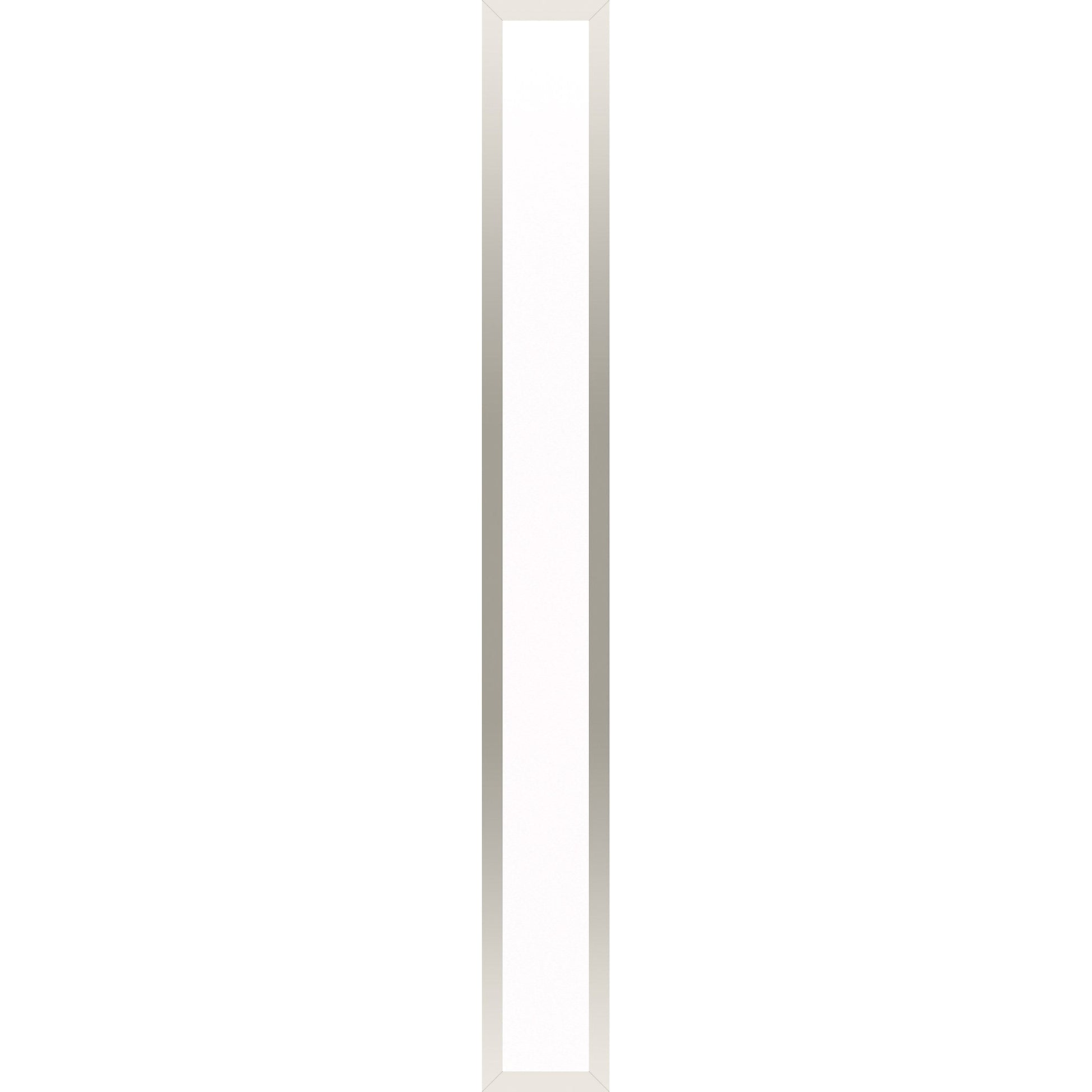 Profiles 5" x 39-3/8" x 4-5/8" framed lighting in polished nickel with 4000 kelvin temperature (cool light)
