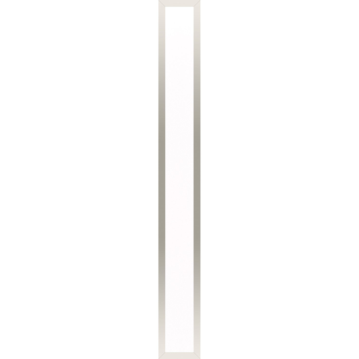 Profiles 5" x 39-3/8" x 4-5/8" framed lighting in polished nickel with variable 2700K to 5600K temperature (warm to cool light)