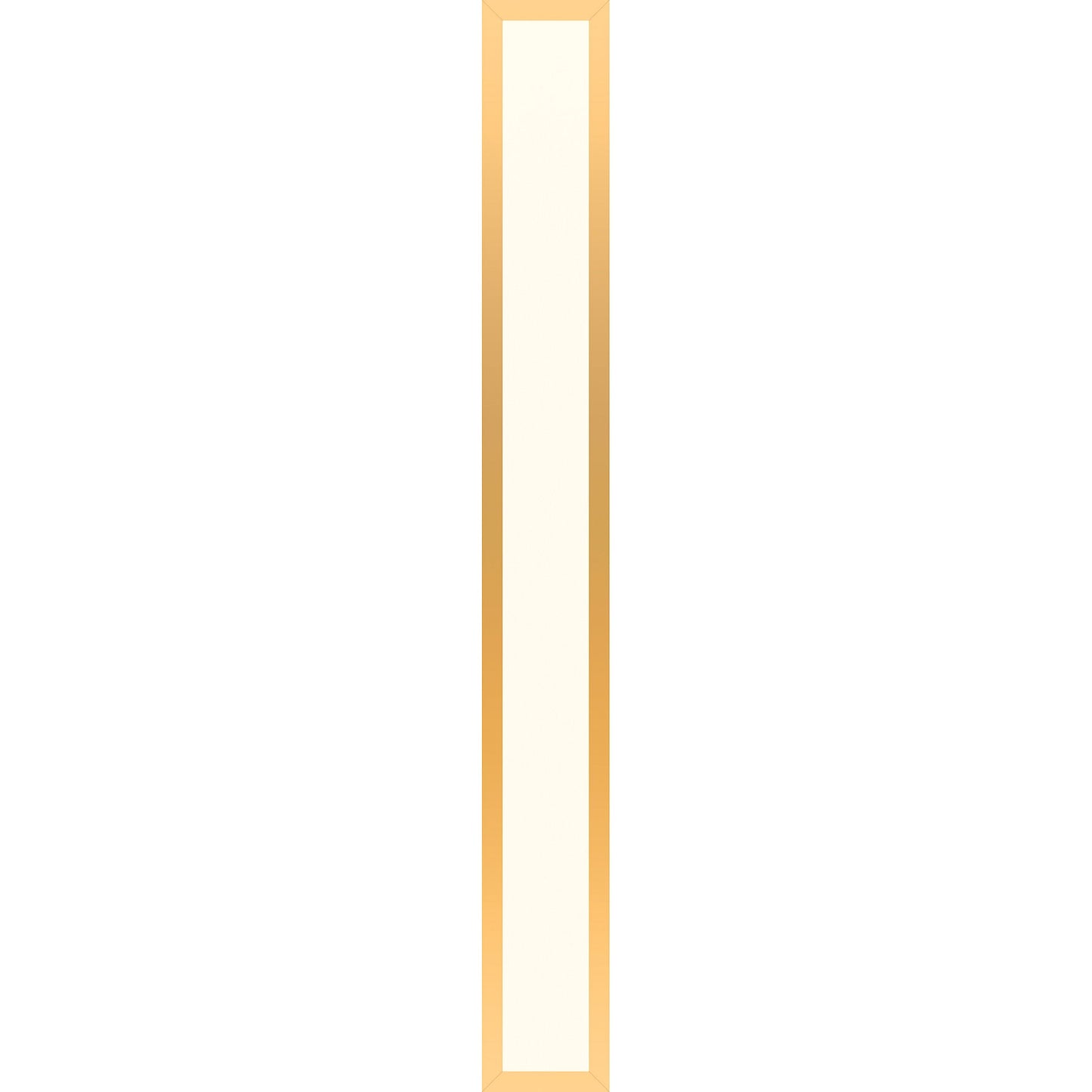 Profiles 5" x 39-3/8" x 4-5/8" framed lighting in matte gold with 2700 kelvin temperature (warm light)