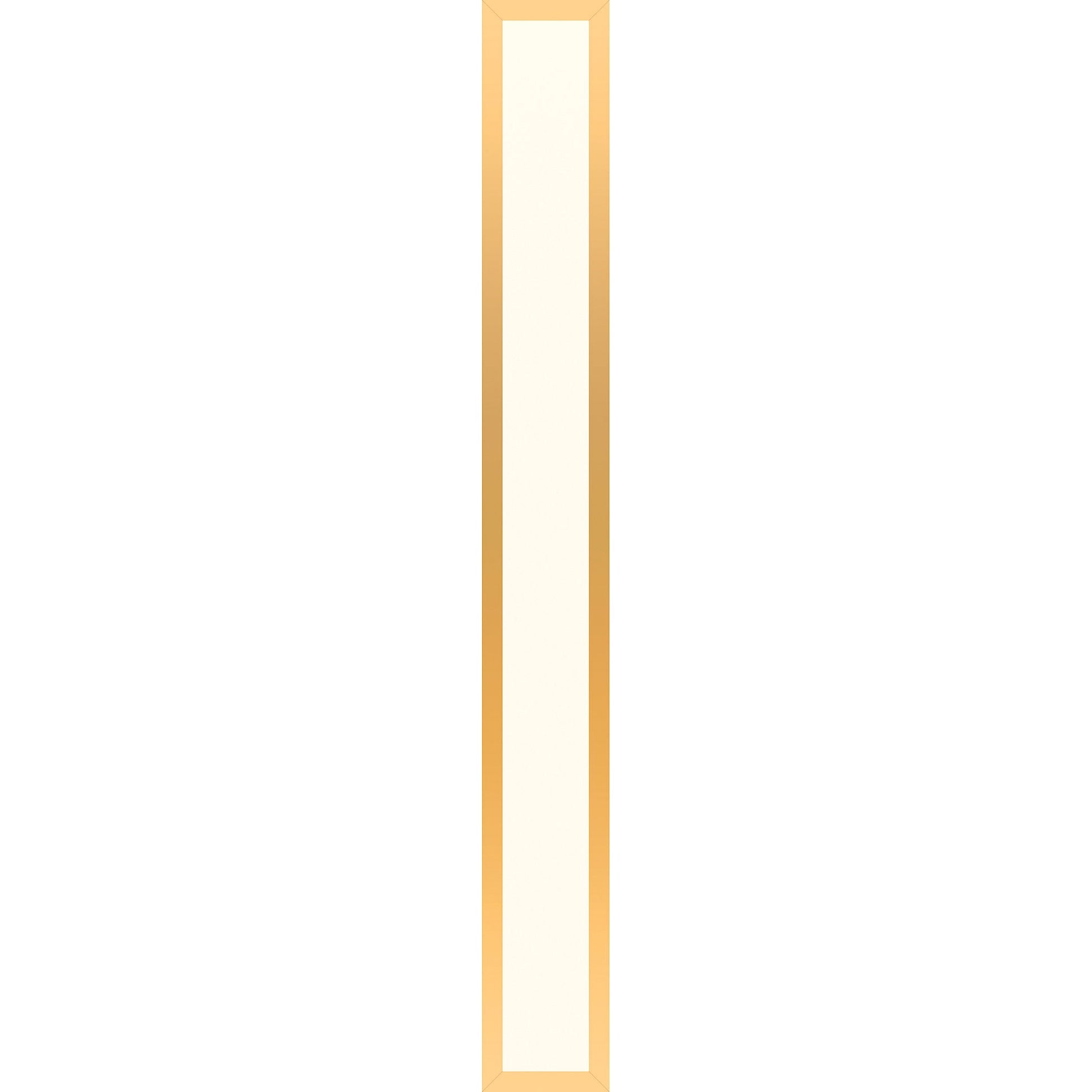Profiles 5" x 39-3/8" x 4-5/8" framed lighting in matte gold with 2700 kelvin temperature (warm light)