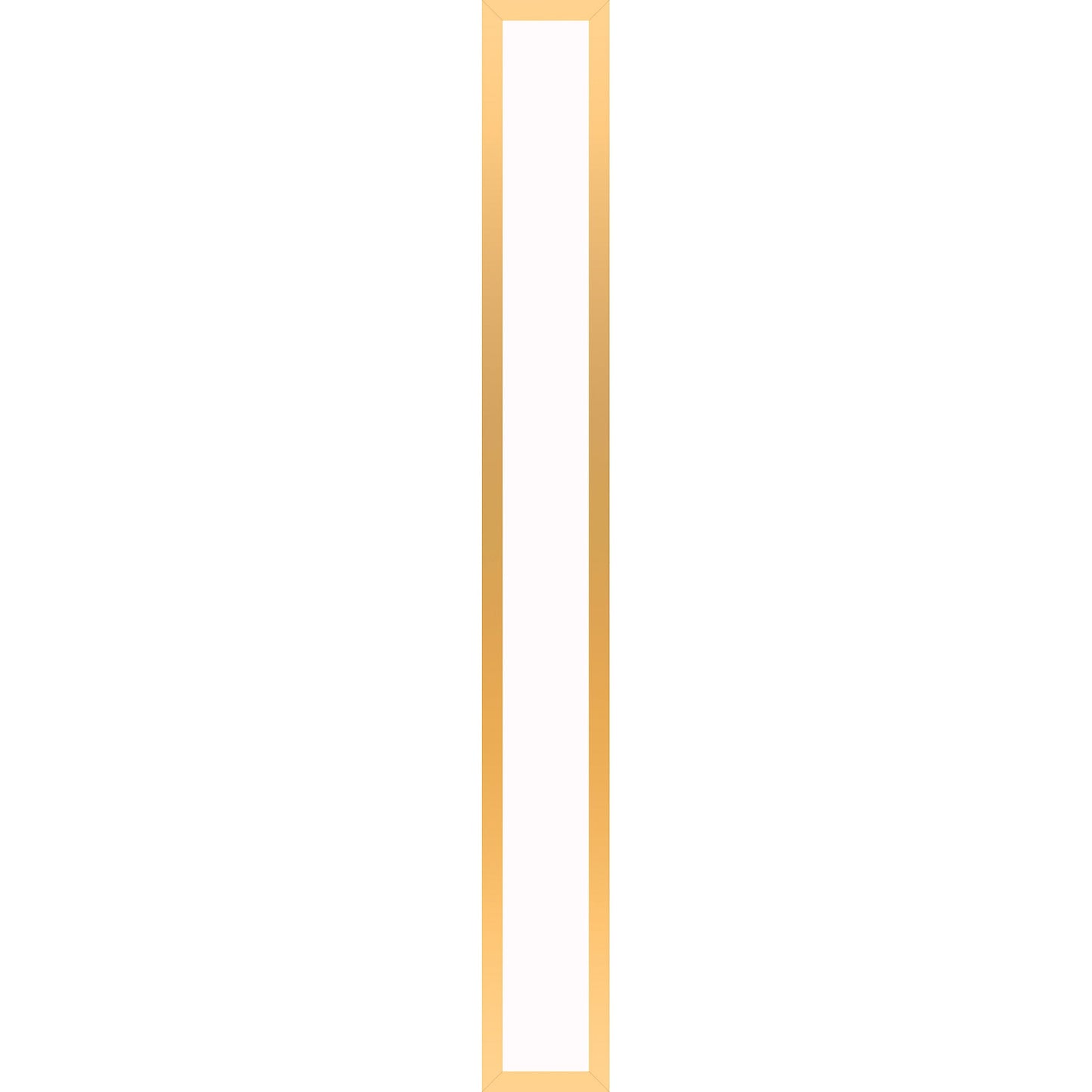 Profiles 5" x 39-3/8" x 4-5/8" framed lighting in matte gold with 4000 kelvin temperature (cool light)