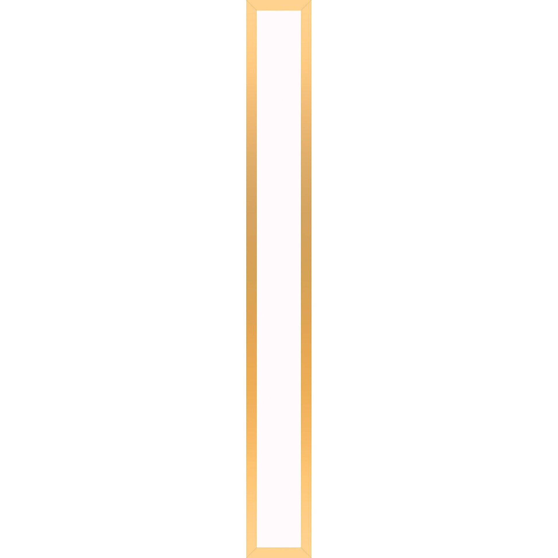 Profiles 5" x 39-3/8" x 4-5/8" framed lighting in matte gold with 4000 kelvin temperature (cool light)