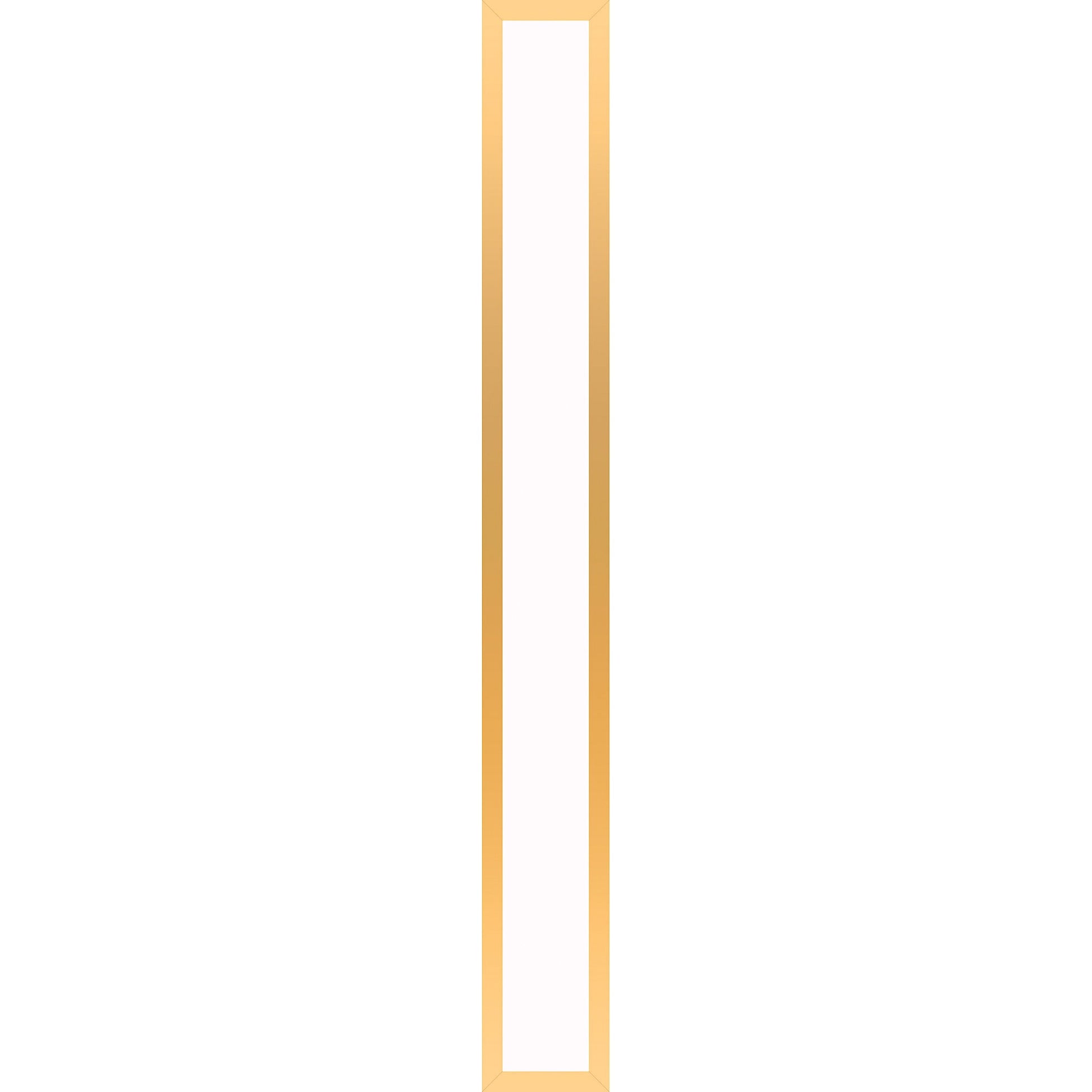 Profiles 5" x 39-3/8" x 4-5/8" framed lighting in matte gold with variable 2700K to 5600K temperature (warm to cool light)