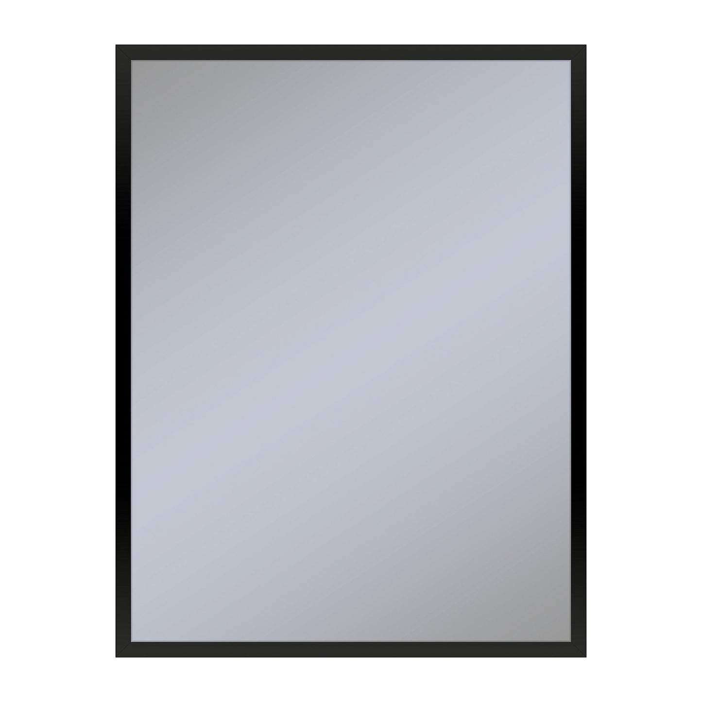 Profiles 23-1/8" x 29-7/8" x 3/4" framed mirror in matte black