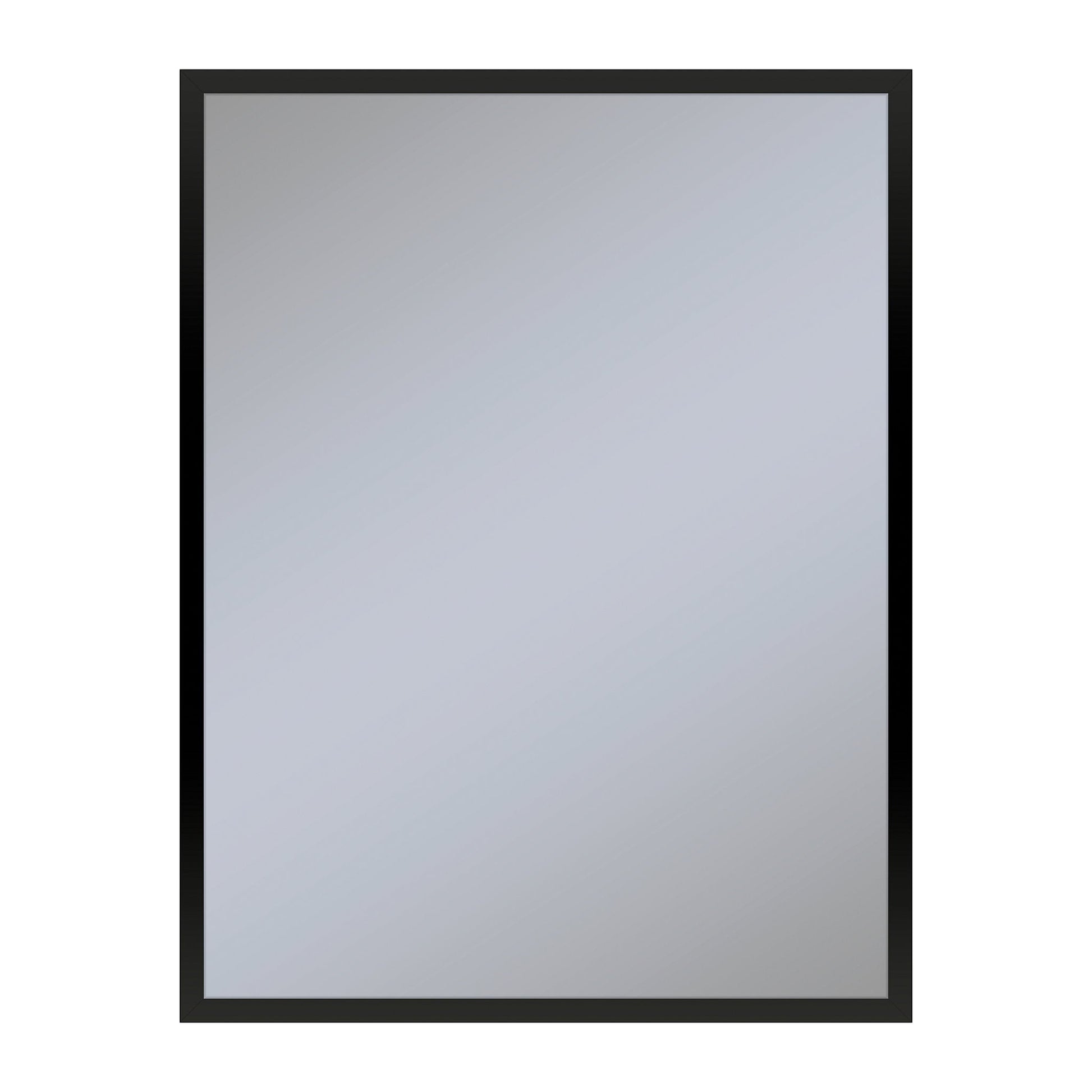 Profiles 23-1/8" x 29-7/8" x 3/4" framed mirror in matte black