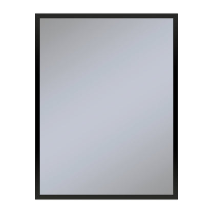 Profiles 23-1/8" x 29-7/8" x 3/4" framed mirror in matte black