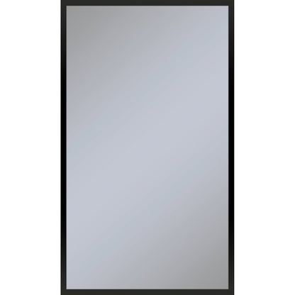 Profiles 23-1/8" x 39-1/4" x 3/4" framed mirror in matte black