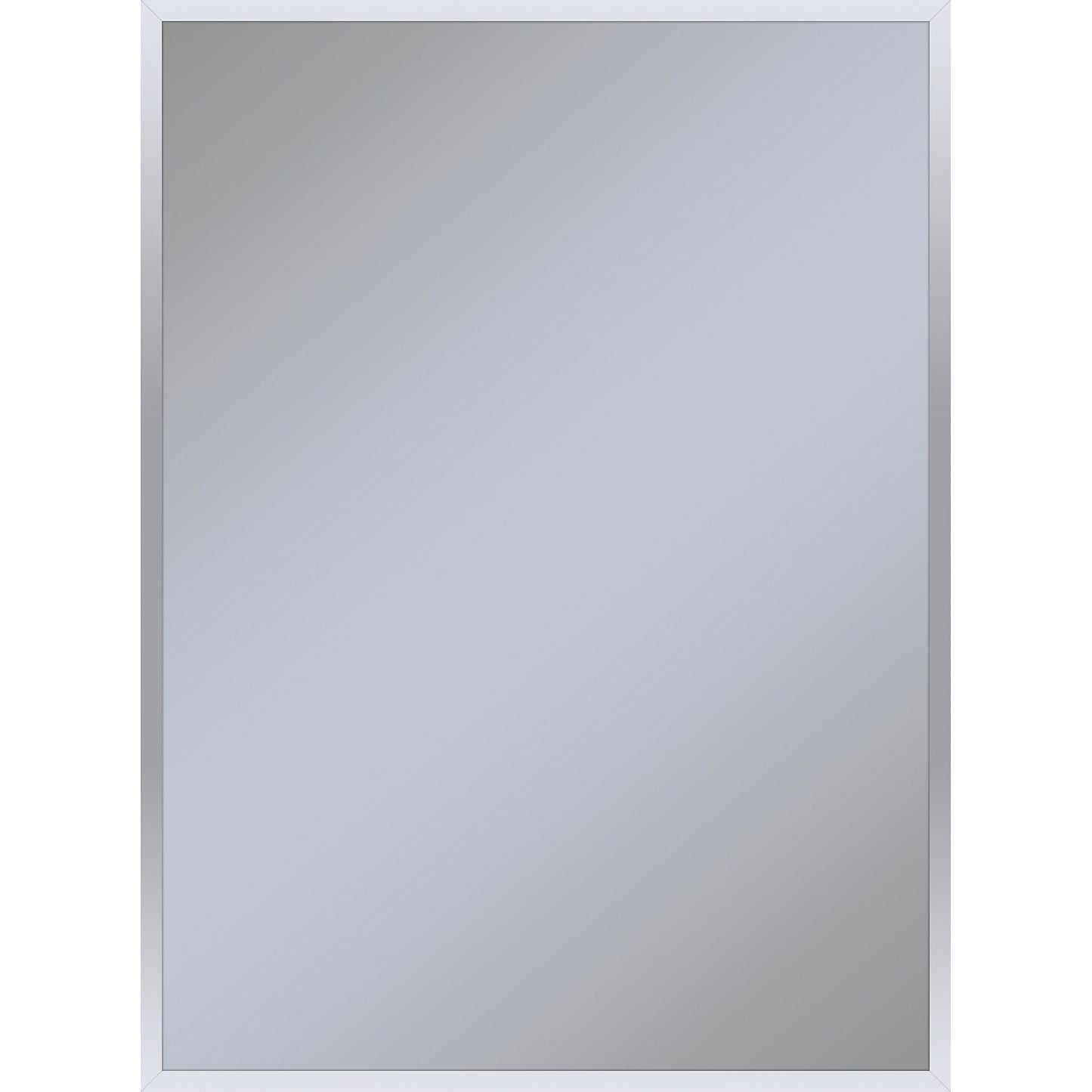 Profiles 29-1/8" x 39-1/4" x 3/4" framed mirror in chrome