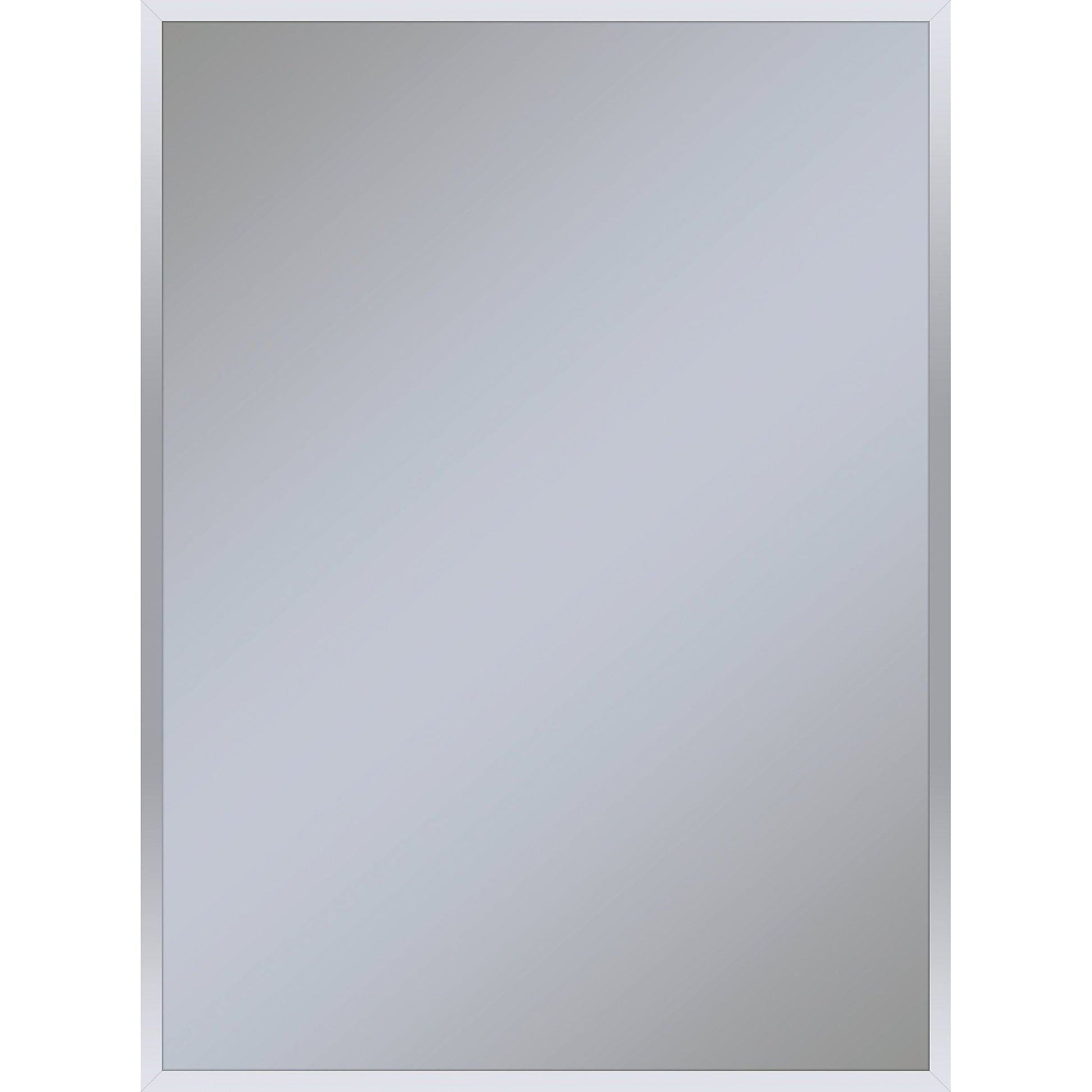 Profiles 29-1/8" x 39-1/4" x 3/4" framed mirror in chrome