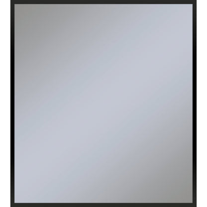 Profiles 35-1/8" x 39-1/4" x 3/4" framed mirror in matte black