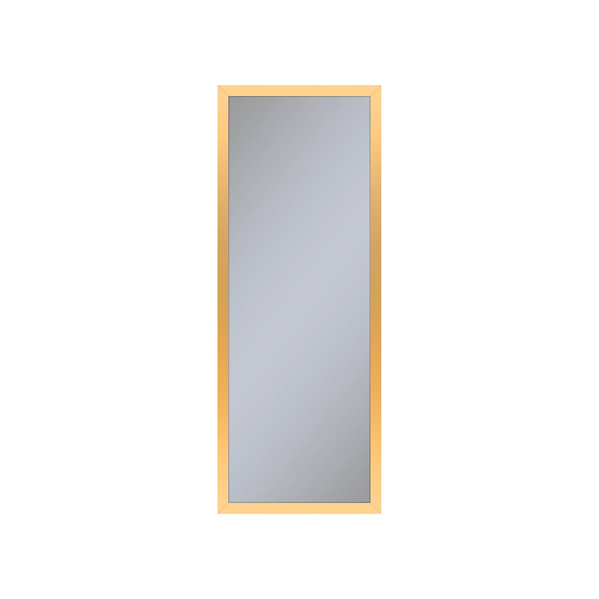 Profiles 11-1/4" x 30" x 6" framed cabinet in matte gold with electrical outlet, USB charging ports, magnetic storage strip and left hinge