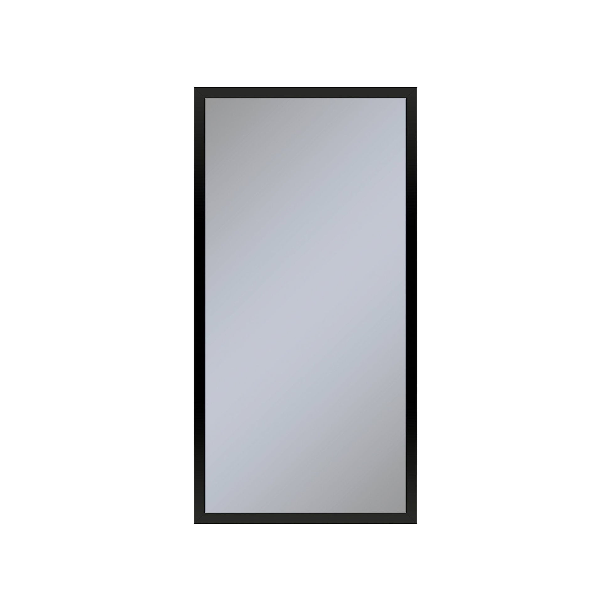 Profiles 15-1/4" x 30" x 4" framed cabinet in matte black and non-electric with reversible hinge (non-handed)