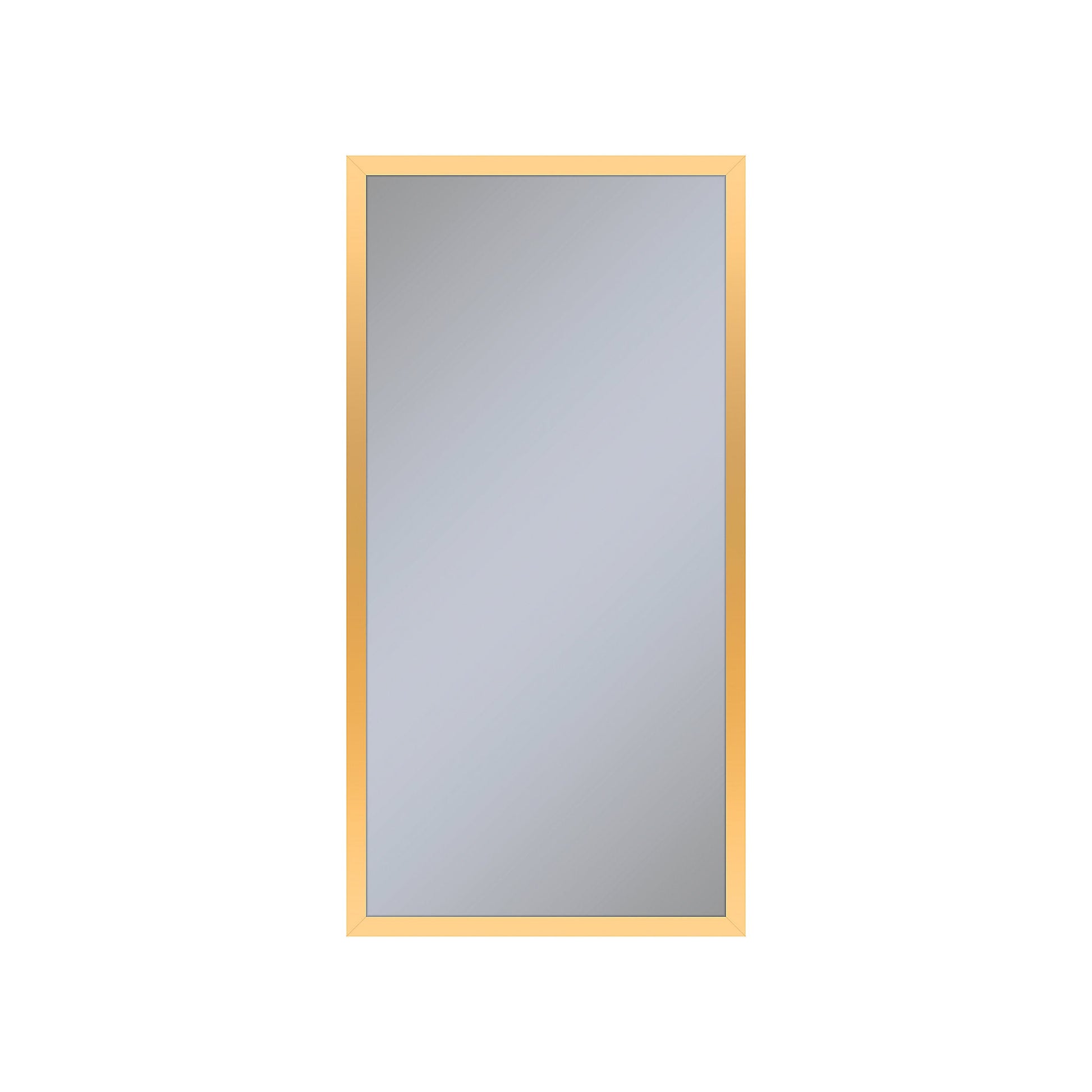 Profiles 15-1/4" x 30" x 6" framed cabinet in matte gold and non-electric with reversible hinge (non-handed)