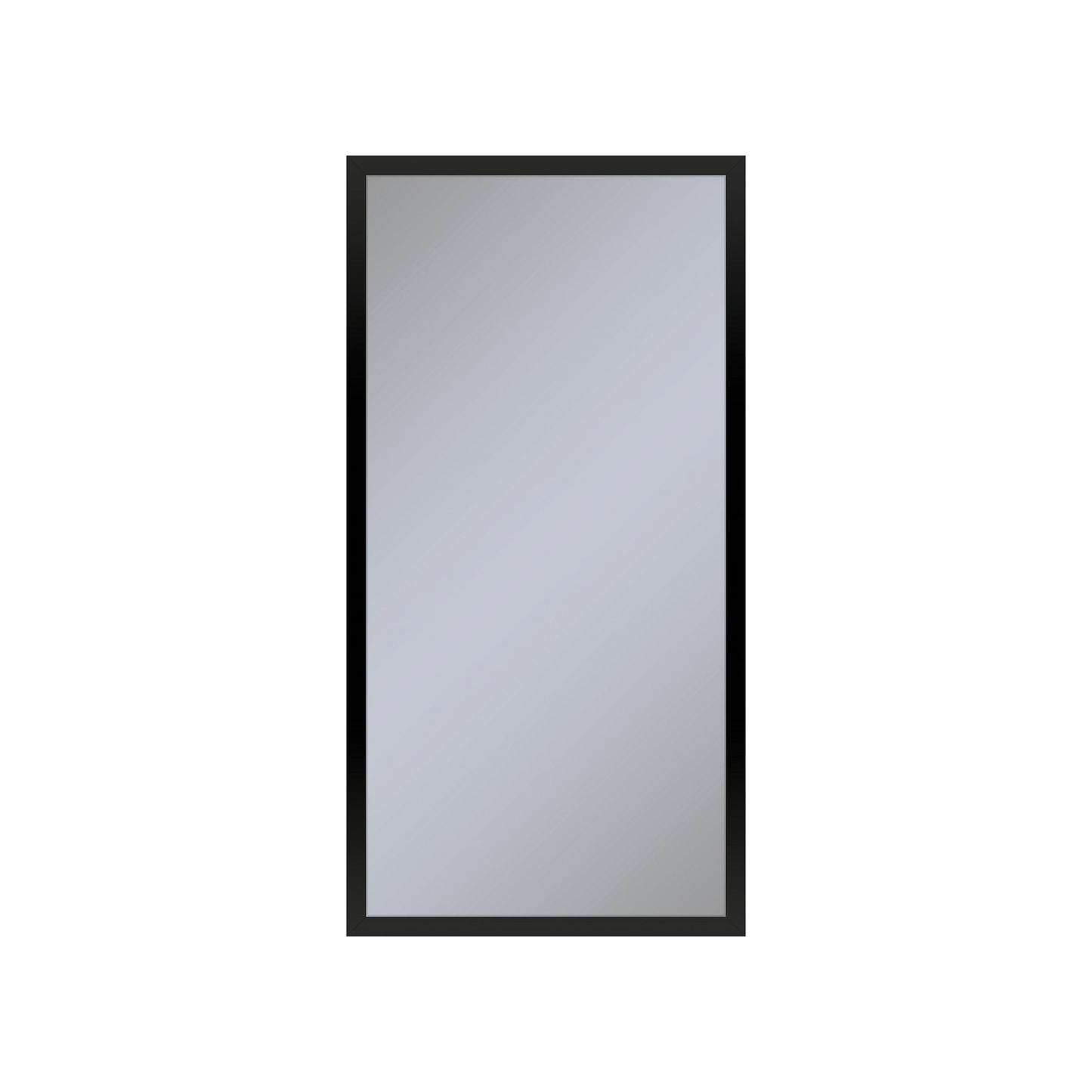 Profiles 15-1/4" x 30" x 6" framed cabinet in matte black and non-electric with reversible hinge (non-handed)