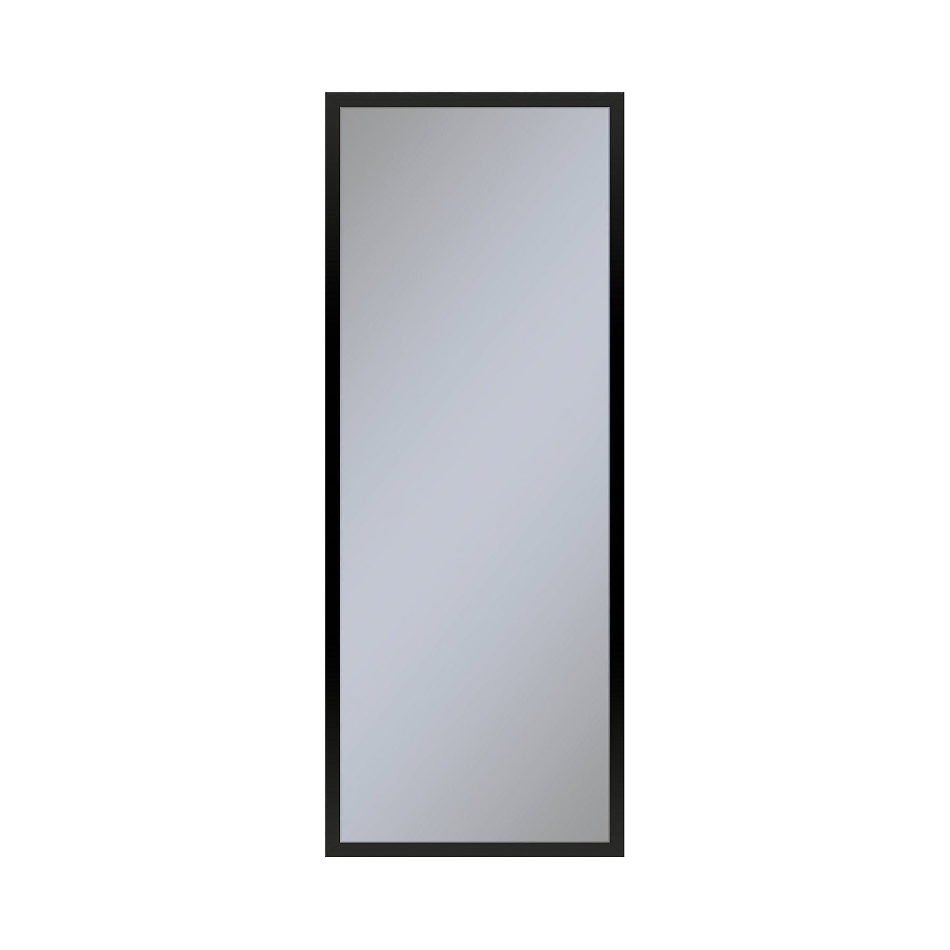 Profiles 15-1/4" x 39-3/8" x 6" framed cabinet in matte black and non-electric with reversible hinge (non-handed)